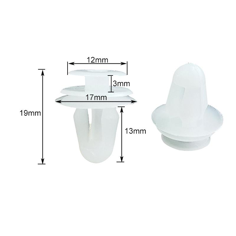 20 шт. ABS пластиковая заклепка-гайка, пряжка, зажим, заклепка, застежка, черный, белый, инструмент для ремонта автозапчастей, инструмент для декорирования