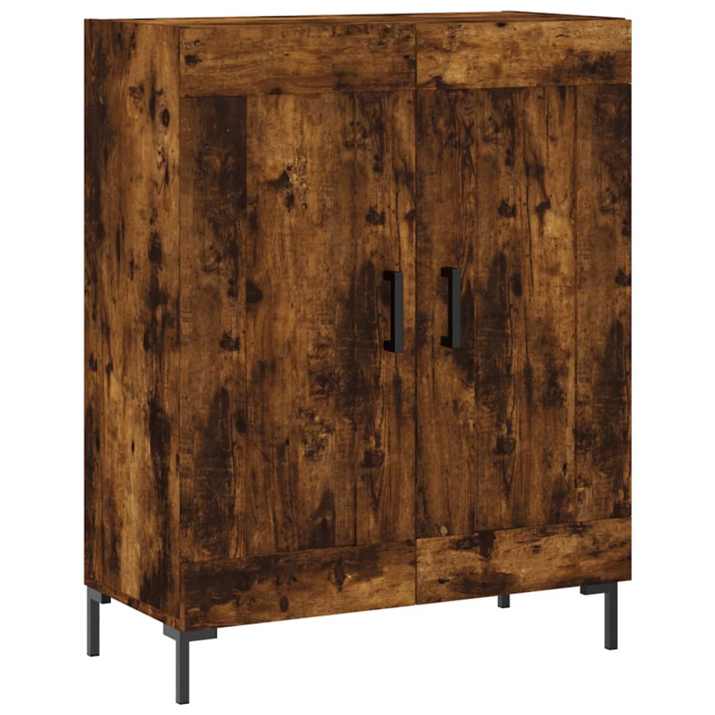 Highboard in Smoked Oak Finish 69.5 x 34 x 180 cm Particleboard