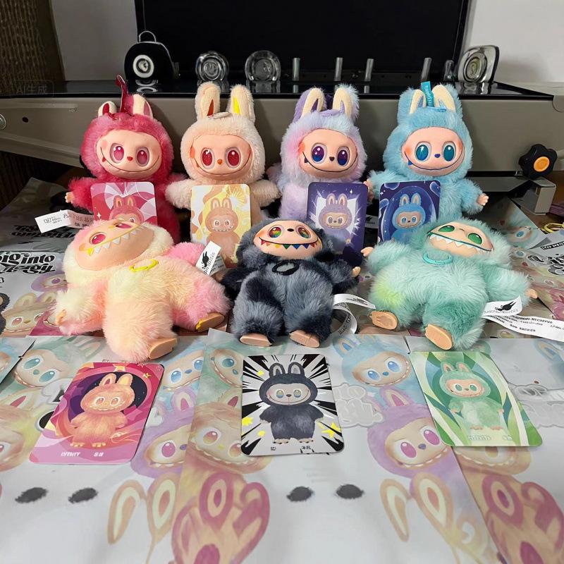 Spot Labubu Doll Third Gen Plush Pendant Vinyl Series Blind Box