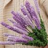 6 шт. 40 см темно-фиолетовый вязаный искусственный цветок лаванды крючком для украшения дома на открытом воздухе подарок девушке свадебный букет цветы
