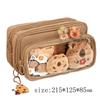 Detachable Pencil Case Capybara Stationery Storage Pouch Pen Bag  for Office School Supplies