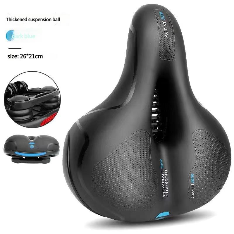Men Women Mountain Bicycle Accessories Wide Comfort Soft Shock Absorbing Bike Seat Saddle