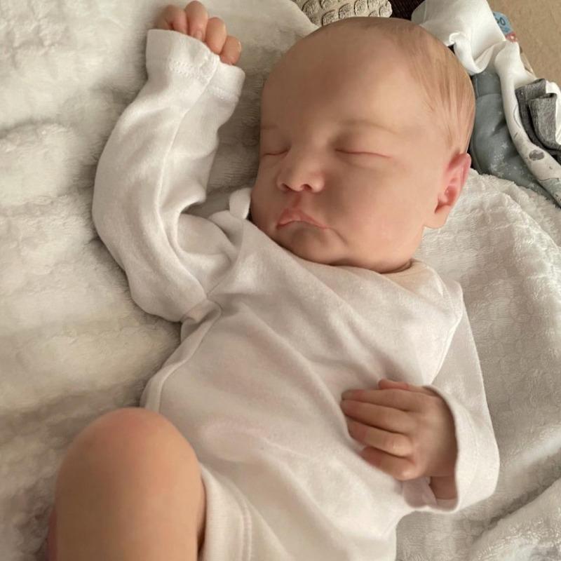 Куклы Reborn Baby Dolls Девочка 45 см 17,7 дюйма Реалистичные куклы новорожденных младенцев, которые выглядят как настоящие куклы, мягкое силиконовое виниловое тело