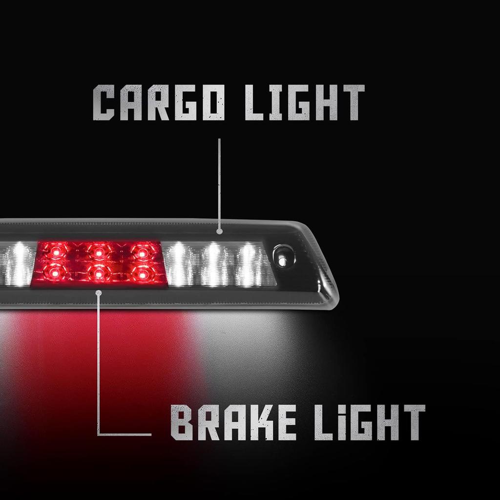 3rd Third Tail Rear Brake Light Replacement For 2009 2010 2011 2012 2013 2014 Ford F-150 Lincoln Mark LT, High Mount Cargo Lamp Waterproof Dual Row