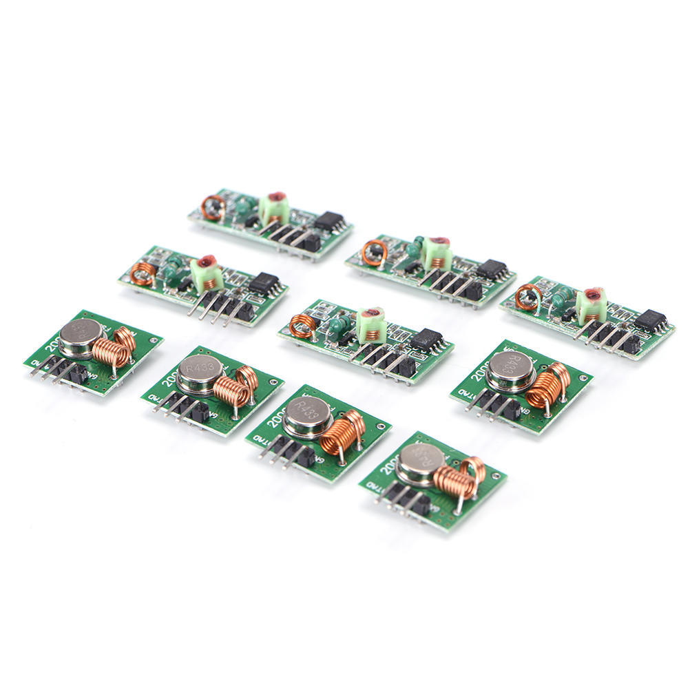 5 пар, 433 МГц, радиочастотный передатчик, модуль приемника, комплект Arm/Mcu Wl Diy Wireless