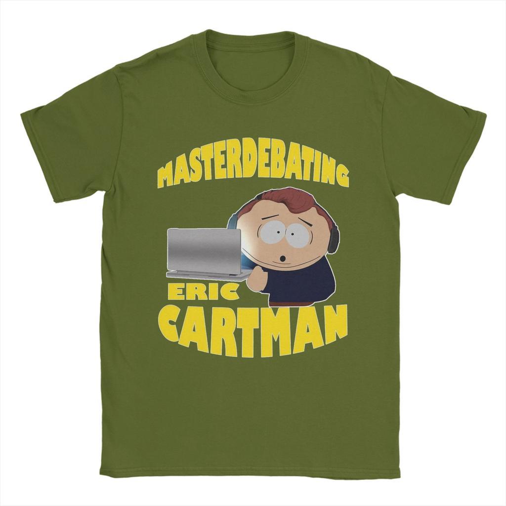 Смешная футболка South Parks с принтом 'Masterdebating Cart' для унисекс, с круглым вырезом, из чистого хлопка, с коротким рукавом, одежда