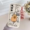 Мультяшный чехол для телефона с капибарой для Samsung Galaxy A14 A13 A15 A23 4G A34 A33 A53 A25 A24 A54 A73 A55 5G A11 Мягкая крышка