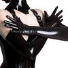 Sexy Faux Patent Leather Sexy Gloves Long Coated Latex Sex Tight Prom Queen Seduction