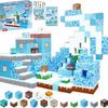 Magnetic Cube Building Blocks: Ice & Snow World Architecture Toy for Boys