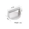 1PC Round Stainless Steel Smash Burger Press Grill Accessories For Flat Top Grill Hamburger Press And Squeeze Grease