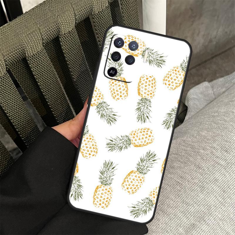 Summer Fruit Pineapple Case For Oppo A38 A18 A58 A78 A98 A79 A40 A60 A80 A16 A76 A96 A15 A74 A94 A54 A77 A17 Cover
