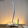 Handmade Creative Snake-shaped Decanter Transparent Glass Red Wine Glass Set Household Wine Dispenser 1800ml Decanter Wine Set