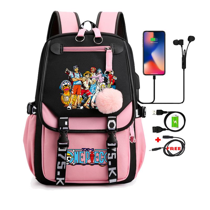 Цельный аниме Nezuko Kawaii, школьная сумка с героями мультфильмов для сумок, манга для путешествий, повседневные сумки для книг для девочек, рюкзак большой вместимости для взрослых