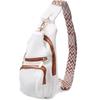 Удобная женская сумка-слинг через плечо из экокожи VINTAGE Bag 22752 Белый