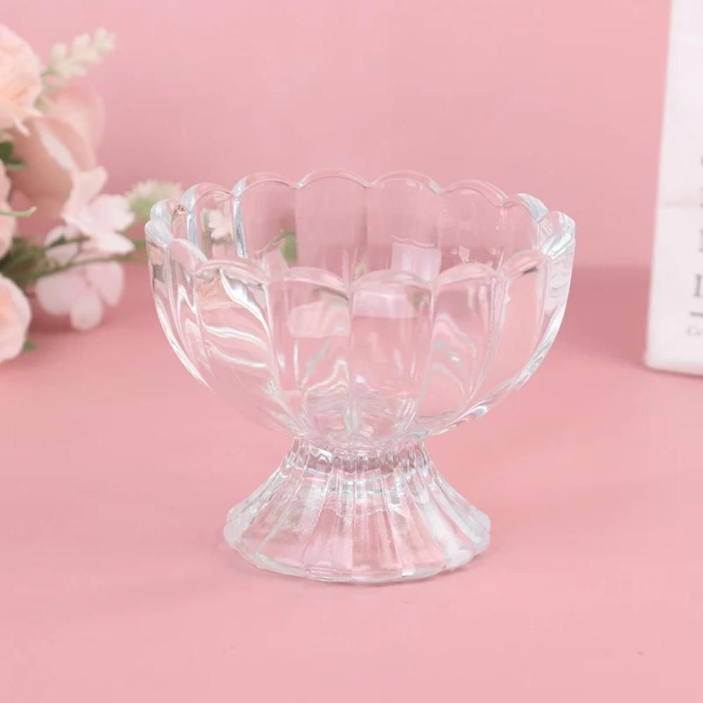 Transparent Ice Cream Bowl Thickened Goblet Salad Bowl Pudding Cups Milkshake