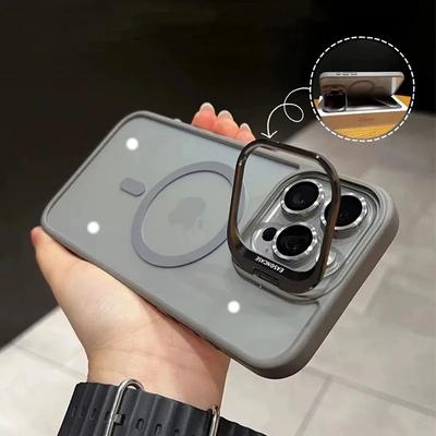 Защитная подставка для объектива Magsafe, магнитный чехол для телефона для IPhone 15 12 13 14 11 Pro Max, стекло для камеры, прозрачное металлическое кольцо, крышка