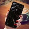 Чехол для Poco M6 Pro 4G Модный Мраморный Силиконовый Черный Чехол для Телефона Xiaomi Poco M6Pro 4G M 6 Pro Мягкие Чехлы PocoM6Pro 4G