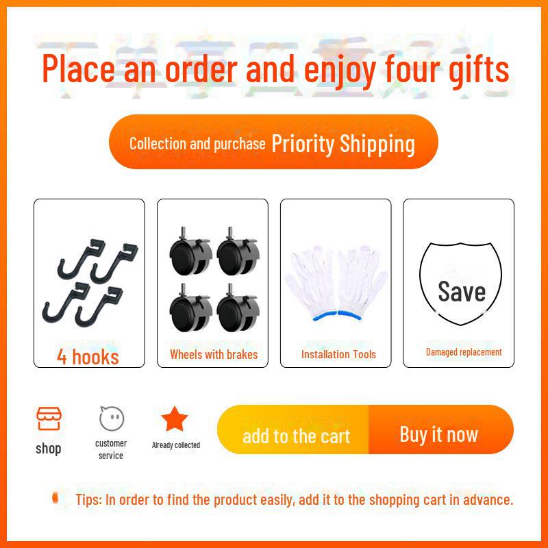 "Multi-layer Kitchen Storage Rack for Microwave and Pot"