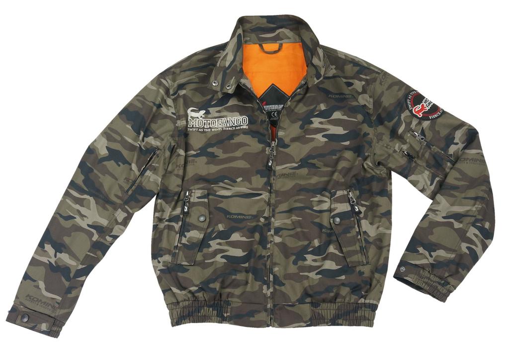 Защитная куртка Swing Top от KOMINE для мотоциклистов CAMOUFLAGE L 1134 CE Standard Level 2 для защиты на все сезоны JK-591