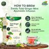 Zandu Tulsi Ginger Mint Herbal Infusion Tea  25 Tea Bags X  Pack of 2 – Refreshing Ayurvedic Wellness Drink