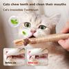 5 PCS Natural Silvervine Sticks for Cats, Raffia Matatabi Cat Chew Toys for Teeth Cleaning, Edible Dental Molar Sticks for Kitten Hairball Relief