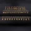 Titanium Steel Initial Letter Pendant Necklace Chain Gold Silver Rose Gold