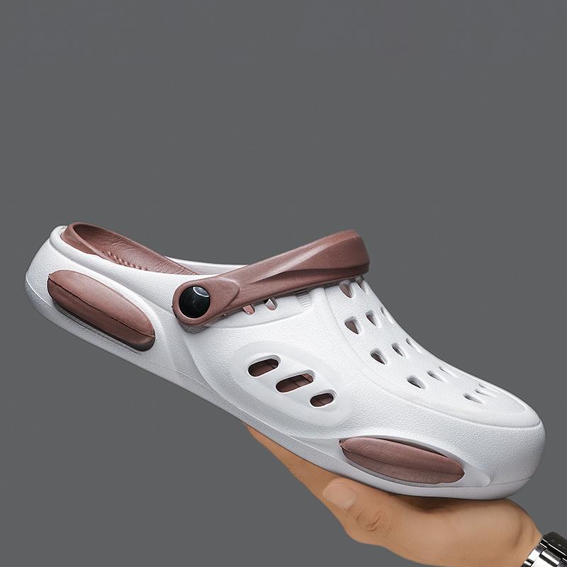 Горячая распродажа модных лаконичных мужских кроссовок из ЭВА высокого качества с толстой подошвой, повседневные сандалии, мужские пляжные шлепанцы, спортивные тапочки для улицы, износостойкие