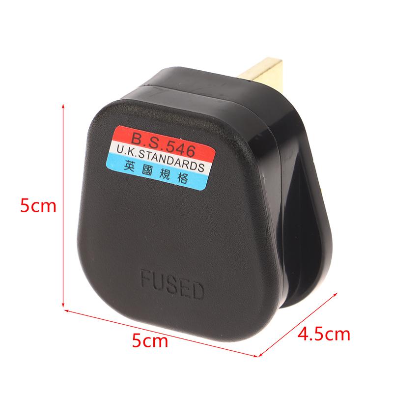 Uk Standards British Mains Square Pin Plug 3 Pin 13A Plugs Grounded 230V 3Pin Fused Adaptor Power Cable Connector Wire Converter