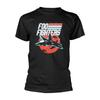 Foo Fighters T-Shirt Fighter Jet Rock Official New Black