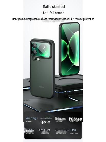 Матовая, приятная для кожи, с подушкой безопасности, чехол для телефона Xiaomi 17 Pro для Poco F7 Pro