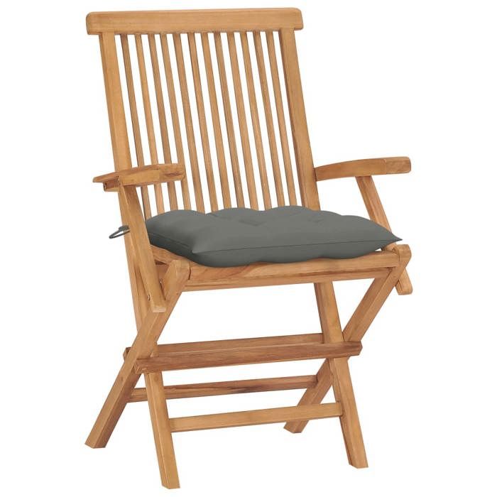 VidaXL Lot de 4 Chaises de Jardin avec Coussins, Sièges de Terrasse, Chaises de Salle à Manger, Meubles de Patio Extérieur, 3065633