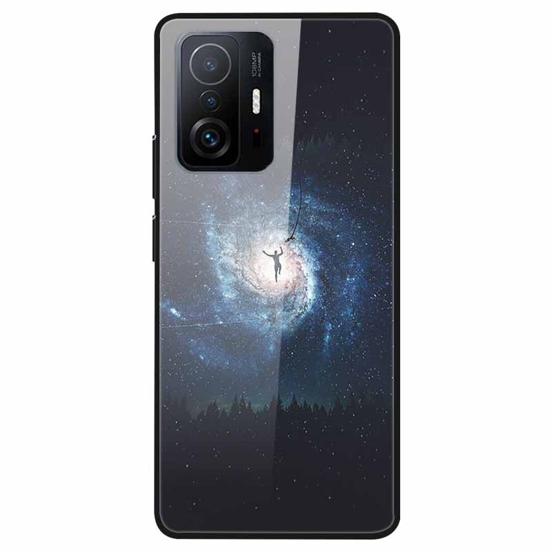 Для Xiaomi 11T Закаленное Стекло Чехол Мягкий Бампер Жесткий Funda Для Xiaomi mi 11T Pro Чехол для Телефона 11 T 11T Pro 11TPro Задняя Крышка Корпуса