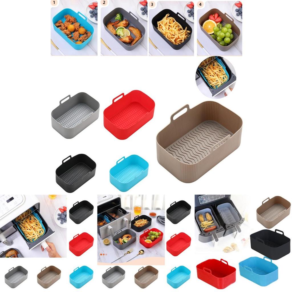 Non-stick Silicone Pot For Air Fryer Replacement Flexible And Durable Baking Tray