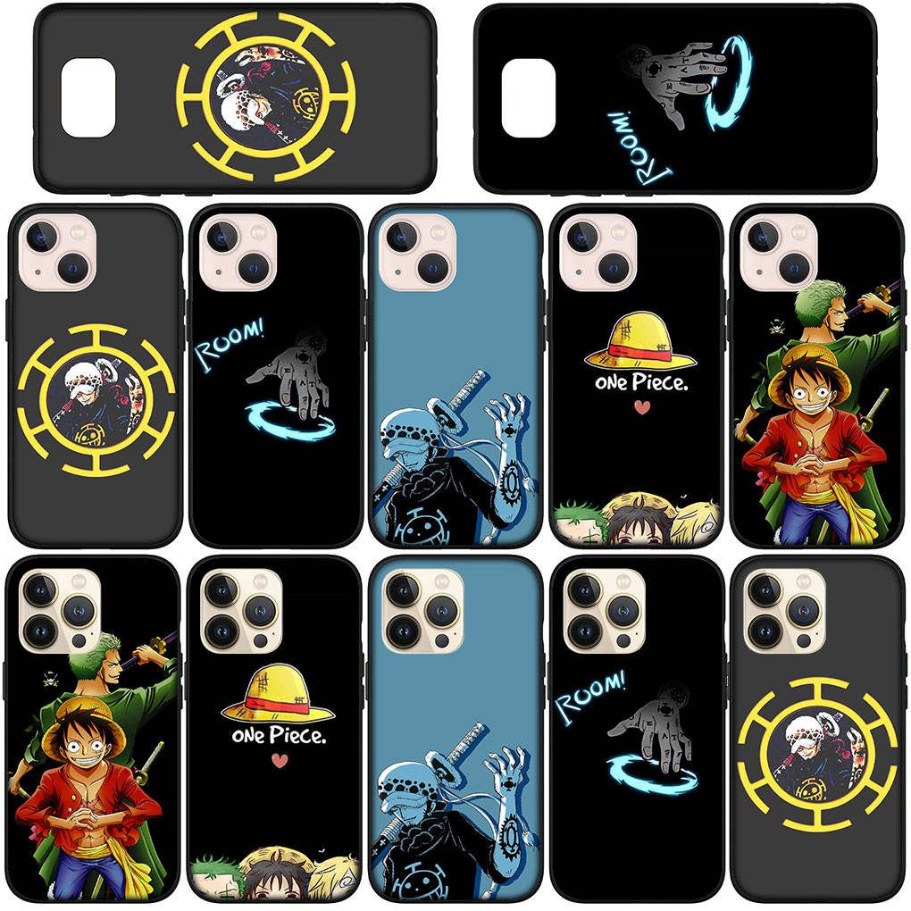 Чехол для телефона Samsung Galaxy S25 S24 S23 iPhone 16 15 Redmi Note 14 13 12 16E 8 X 11 Pro Max XR OPPO Moto Huawei Luffy One Piece Trafalgar Law Cover