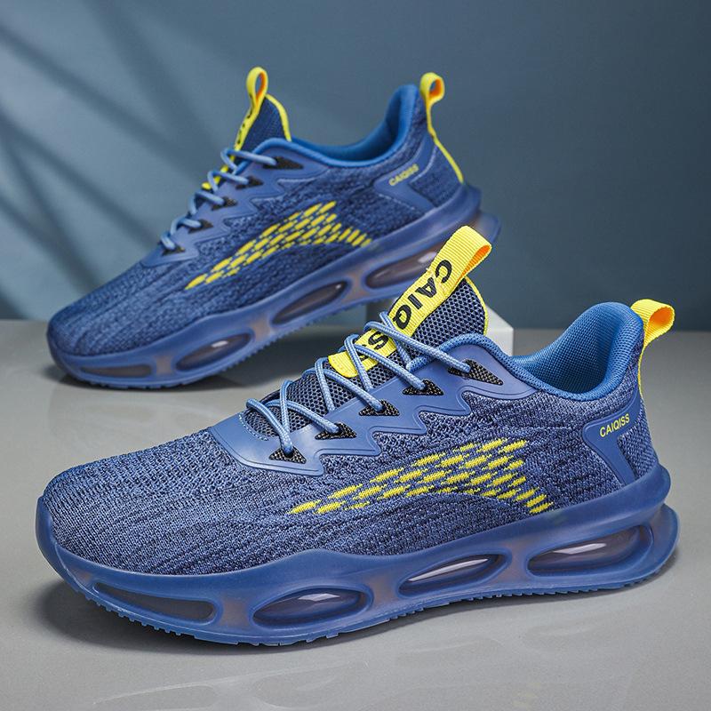 Мужская спортивная обувь весна новая обувь из летучей ткани модная повседневная беговая обувь мужская обувь