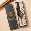 Retro Feather Dip Pen Set Vintage Quill Pen Steampunk Mechanical Style Calligraphy Writing