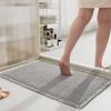 Anti-Slip Bathroom Floor Mat Quick Absorbent Quick-Drying Bath Mat Solid Color 3D Waffle Texture Multipurpose Bedroom Sink Kitchen Carpet