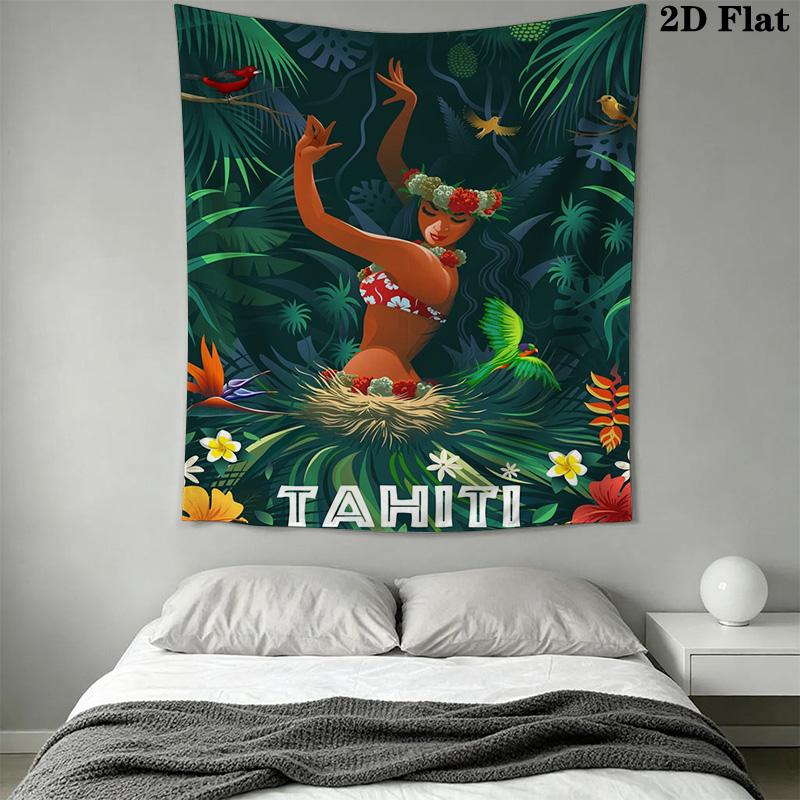 Tahiti Pattern Home Decor Tapestry, Wall Hanging, Decorative RV Wall Cloth.XGT0914505