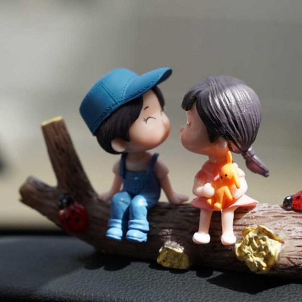 Rasmus Car Accessory Figure Mini Me 6-piece Set Free Gift, Balloon Blue Couple, 1 piece,Korean Car Acc