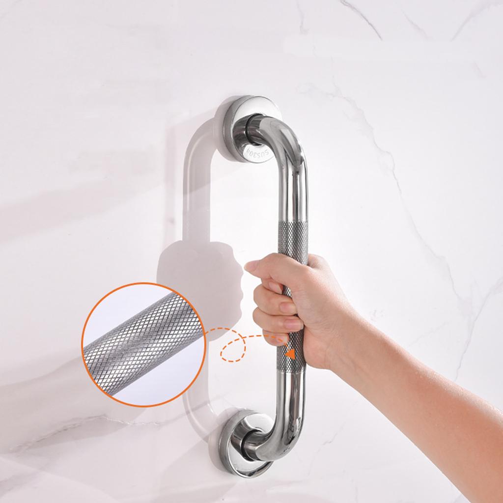 Bathroom Tub Toilet Handrail Grab Bar Stainless Steel 30/40/45cm Anti Slip Shower Safety Support Handle Towel Rack