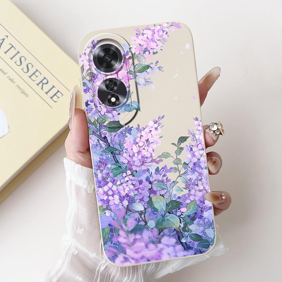 For Oppo A60 4G CPH2631 Case Cover Oppo A80 CPH2631 Soft Silicone TPU Flower Butterfly Girly Fashion Painting OppoA60 5G Funda