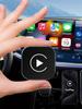 Беспроводной адаптер CarPlay Android Auto 2 в 1, CarPlay AI Box, преобразующий проводной в беспроводной, беспроводной адаптер CarPlay для заводского проводного