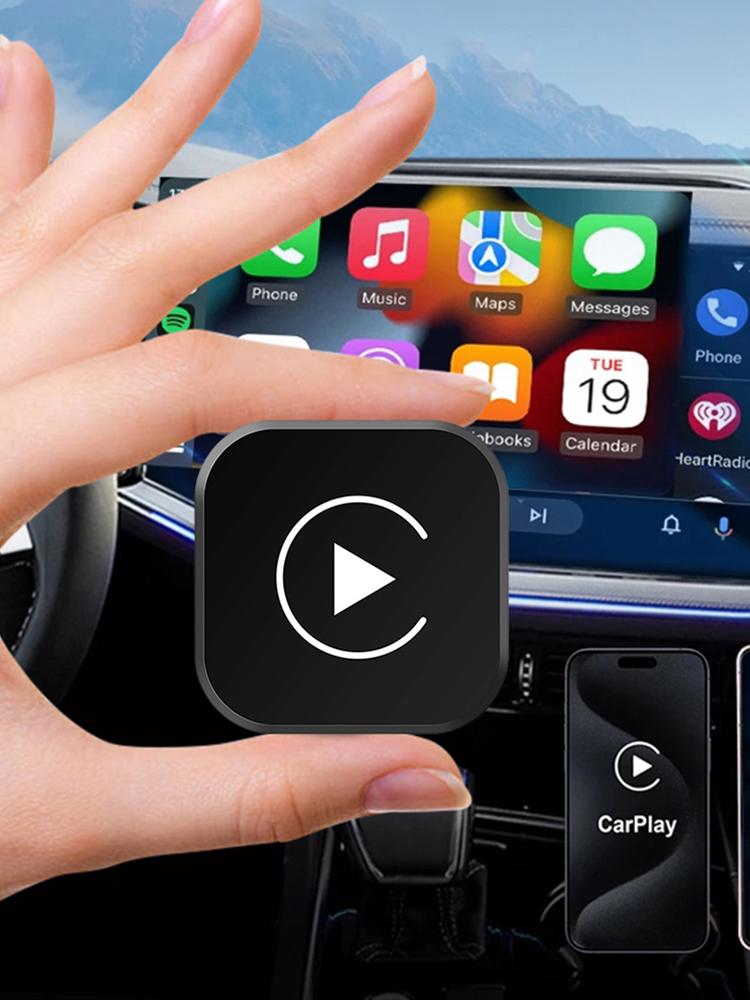Беспроводной адаптер CarPlay Android Auto 2 в 1, CarPlay AI Box, преобразующий проводной в беспроводной, беспроводной адаптер CarPlay для заводского проводного