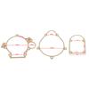 100cc Gasket Kit Replacement For 2 Stroke LD100/YD100 Engine Motor Gas Motorized Bicycle Push Bike Cylinder Crankcase