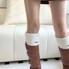 Cotton Knitted Socks Long Socks Wool Foot Cover Vintage Stacked Socks  Women