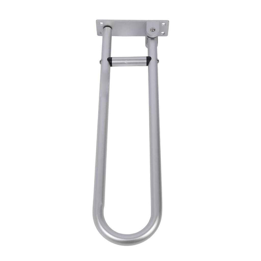 Flip Up Toilet Grab Bar Sturdy Aluminium Alloy Adjustable Anti Slip Fold Down Grab Bar for Bathroom