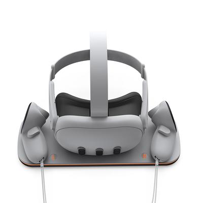 Станция быстрой зарядки для Oculus Quest 3, подставка для контроллеров гарнитуры с 2 перезаряжаемыми батареями TY-3827