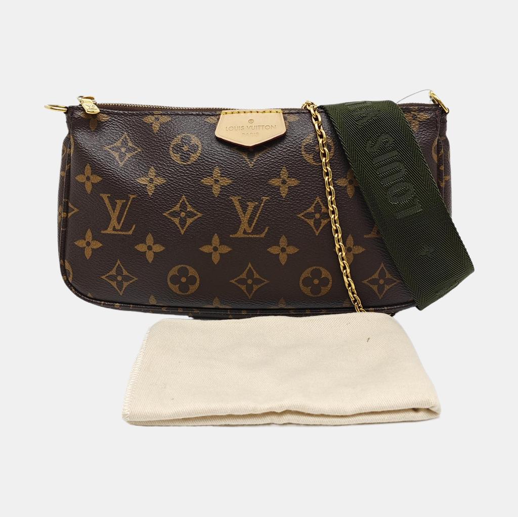 [Б/У] Multi Pochette Accessoires Сумка-комбинация «Пять в одном» на цепочке Monogram Из покрытого канваса Кожаная сумка Маджонг Под мышкой Ручная - Очень хорошее состояние #1GED4F6