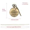 Vintage Bronze Pocket Watch,Thank You for Being a Part of Our Special Day , Precise Quartz Movement Watch Gift for Groomsmen