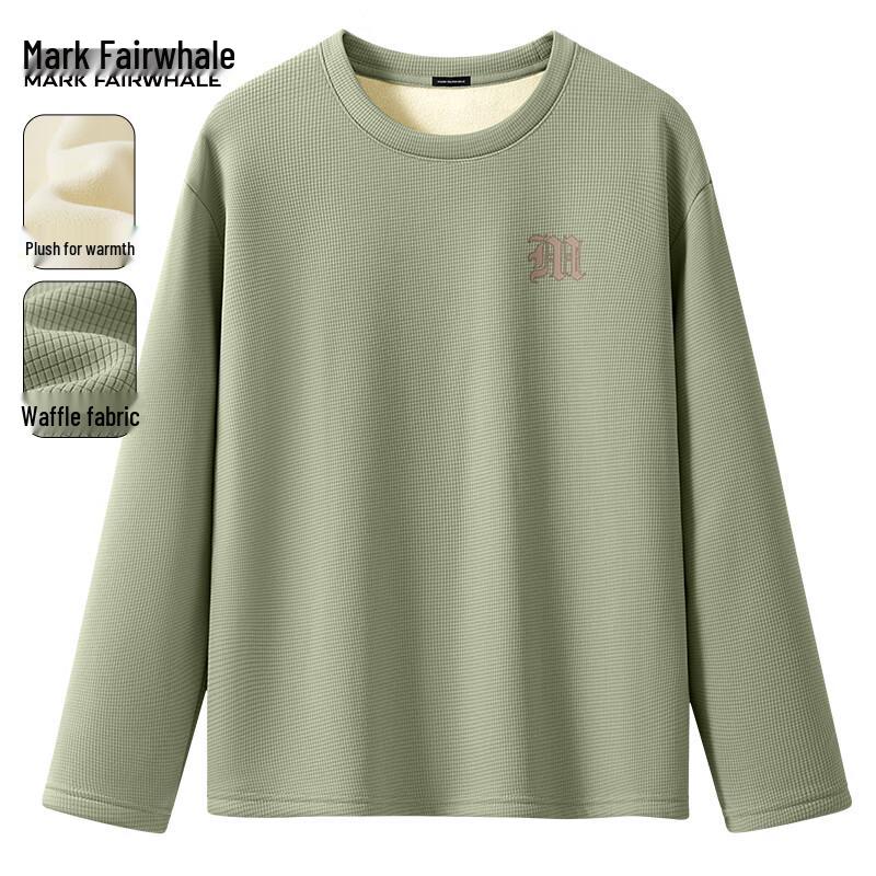 Mark Fairwhale Men's Waffle Knit Fleece-Lined Long Sleeve T-Shirt